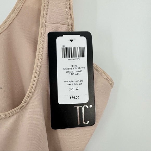 Soma TC Fine Torsette Bodybriefer BodySuit in Cupid Nude Size XL - Picture 6 of 13
